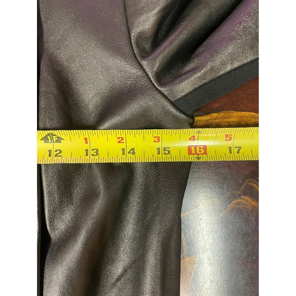 Rebecca‎ Minkoff Becky Black Lambskin Leather Open Front Blazer Jacket ASOTV XS